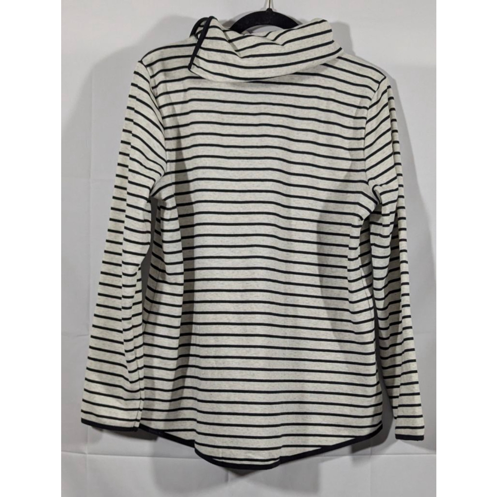 Talbots Striped Cowl Neck Pullover Top Women's Large